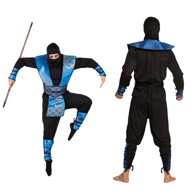 Ninja Royal blau 50-52 Kostüm