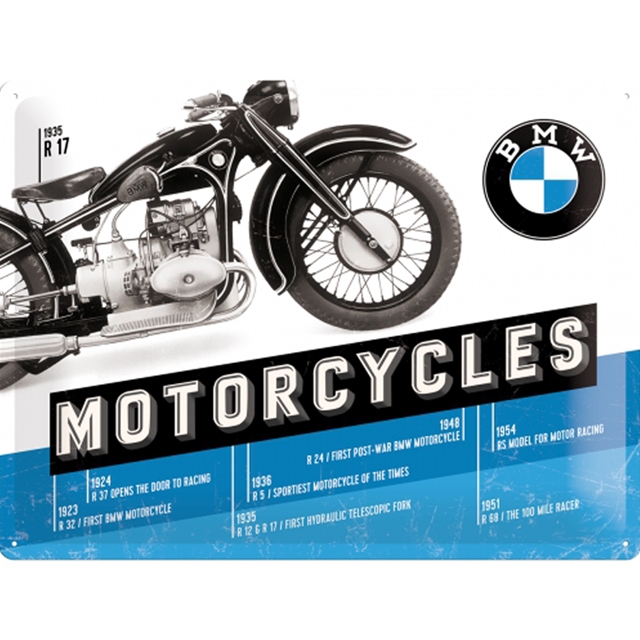 BMW Motorcycles 30x40 Blechschild