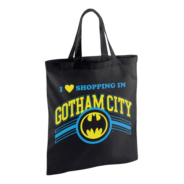 Batman Shopping in Gotham Stofftasche