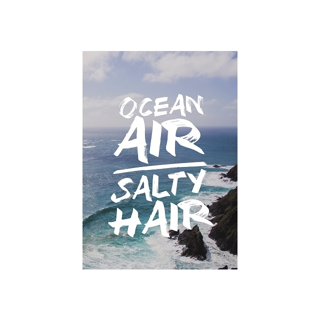 Ocean Air salty hair Postkarte