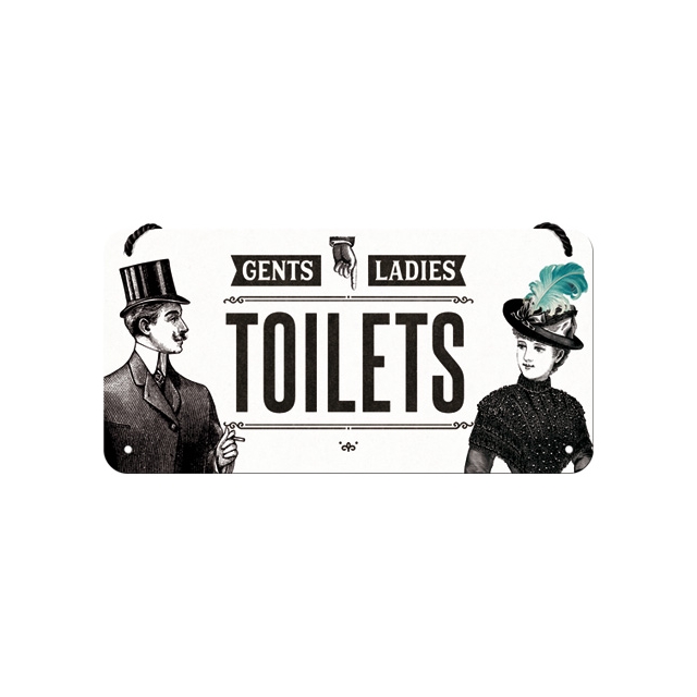 Gents/Ladies Toilets Hängeschild