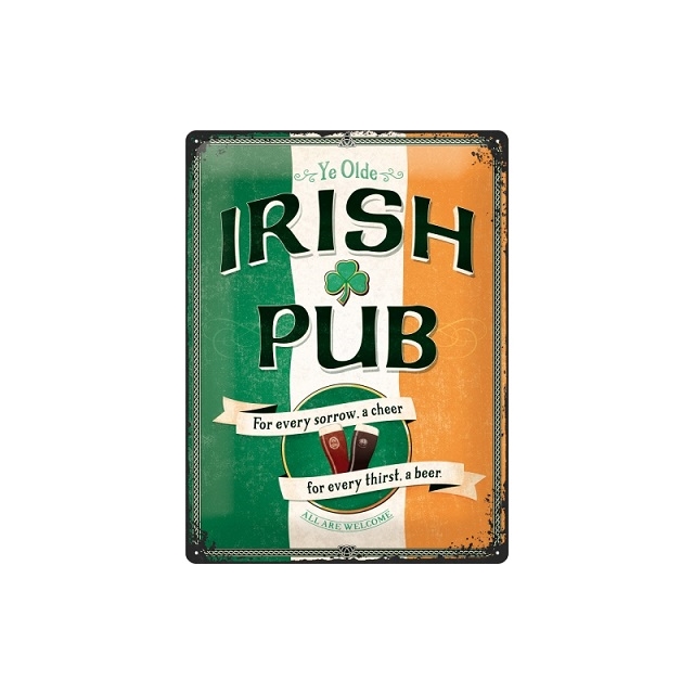 Ye Olde Irish Pub 30x40 Blechschild