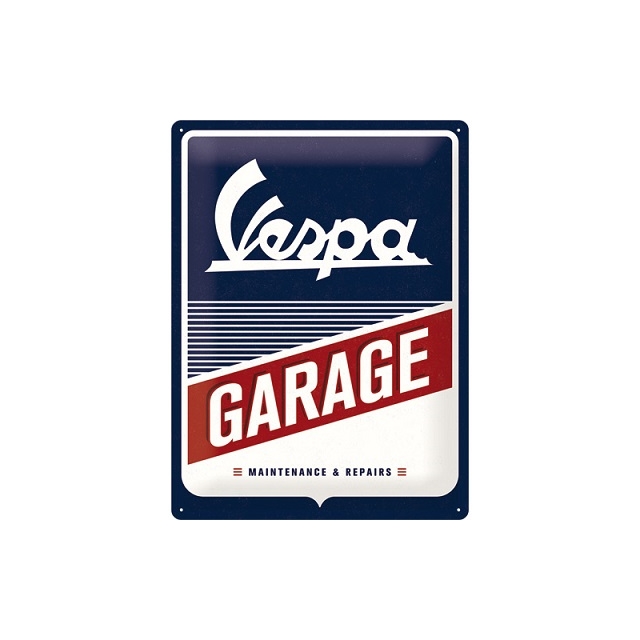 Vespa Garage Maintenance & Repairs Blechschild