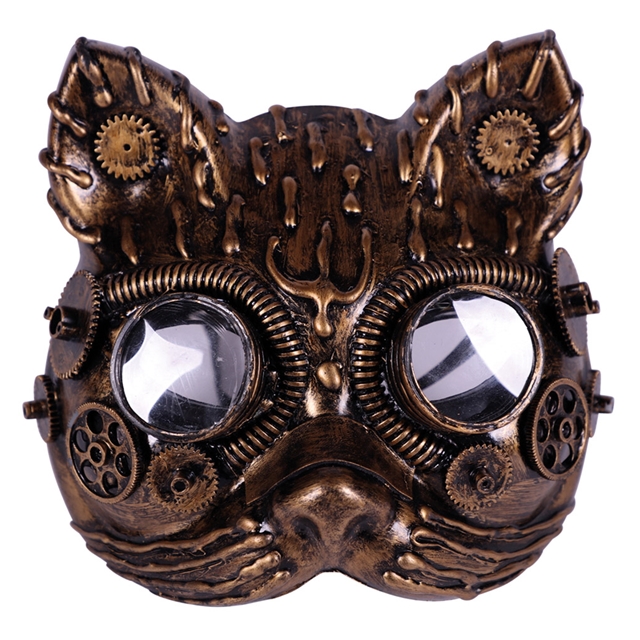 Steampunk Raubkatze Maske