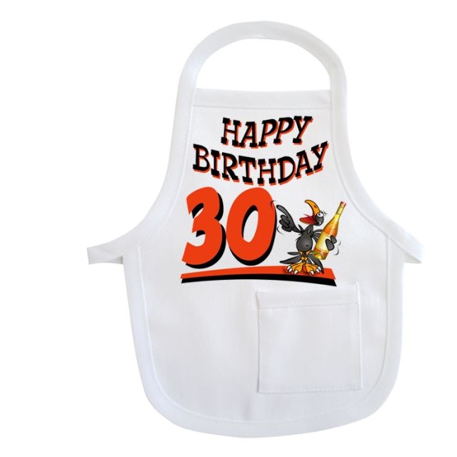 Happy Birthday Rabe 30 Mini-T-Schürze