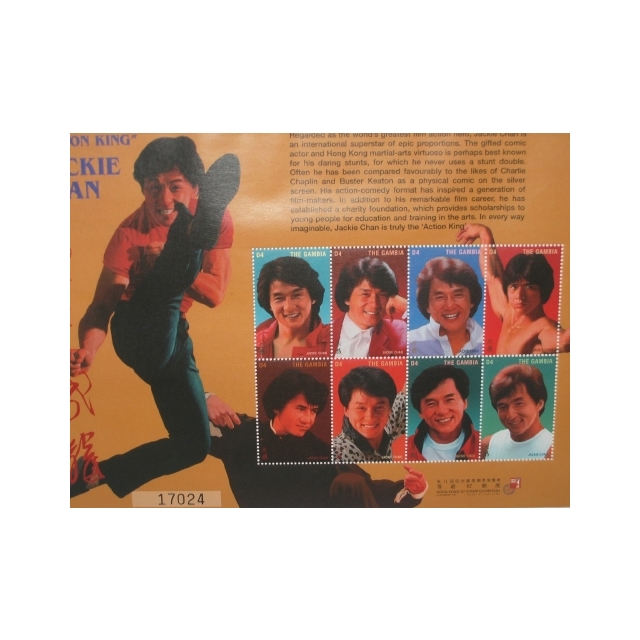 CHAN JACKIE STAMPS SHEET
