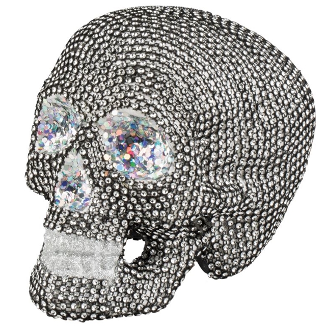 Totenkopf /Skull mit funkelnden Steinen