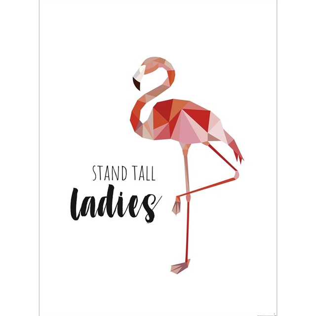 Flamingo Stand Tall Ladies Kunstdruck