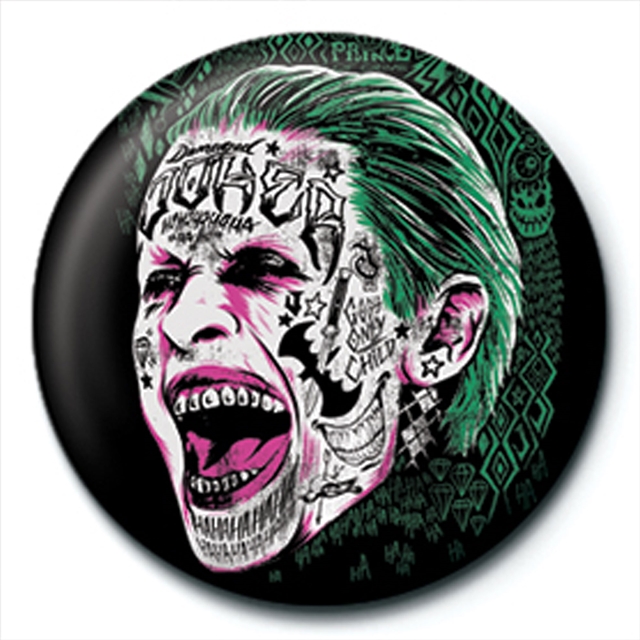 Suicide Squad - Joker Tattoo Button