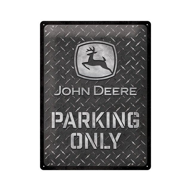 John Deer parking only 30x40cm  Blechschild