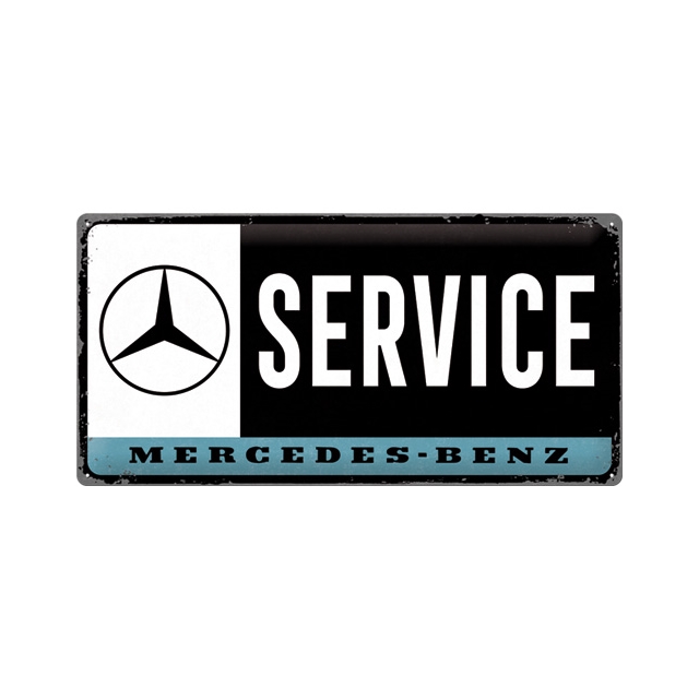 Mercedes Benz Service 25 x 50cm Blechschild