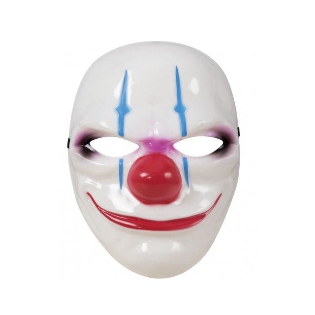 Maske Horrorclown Hartplastik