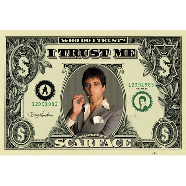 Scarface Dollar Maxi-Poster 61x91,5cm