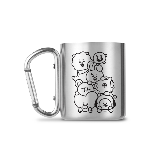 BT21 Pile Up Carabiner Thermotasse