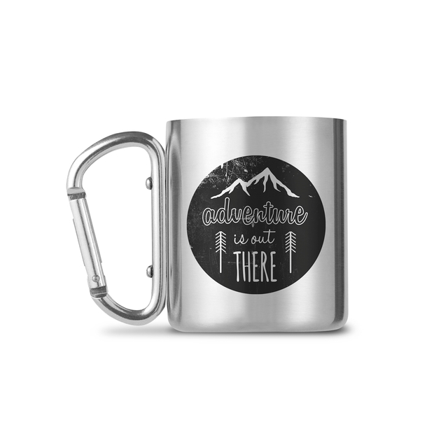 Adventure Is Out There Carabiner Thermotasse