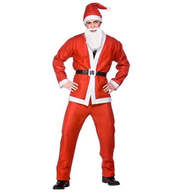 Santa Claus -Kostüm 5-teilig <br>