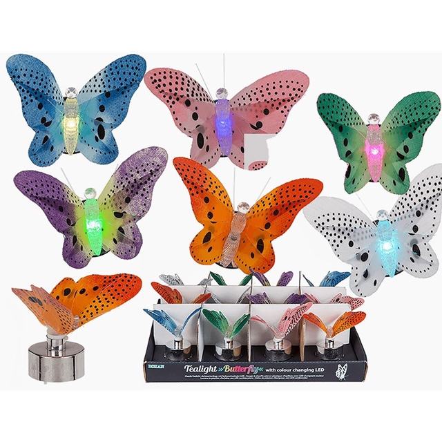 Metall-Teelichthalter Schmetterlinge  Set