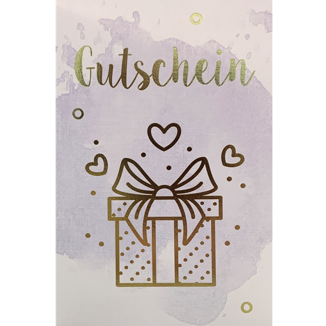 Gutschein - Aquarelle Doppelkarte
