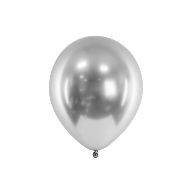 Glossy silber 30cm Ballon