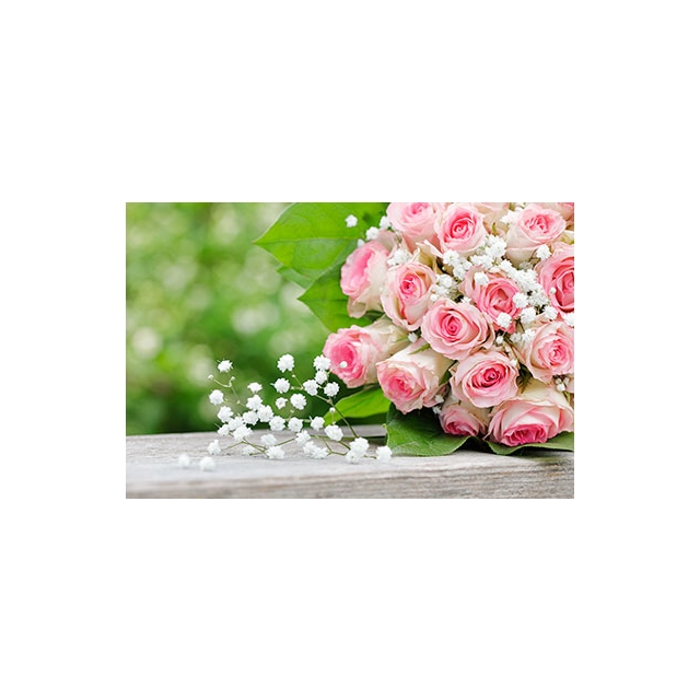 Hochzeit Blumen Minikarte
