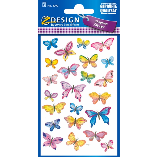 Schmetterlinge Papier Stickers