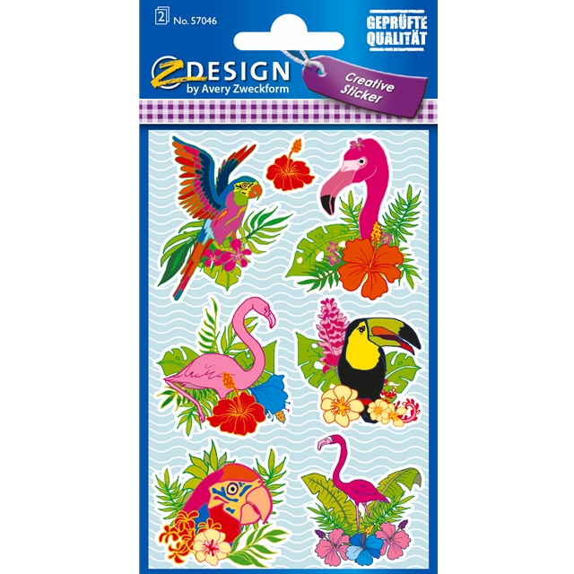 Flamingo Papier Stickers