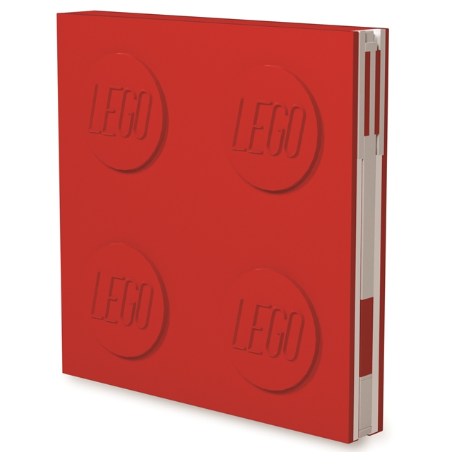 LEGO- deluxe Notizbuch mit Gelstift rot