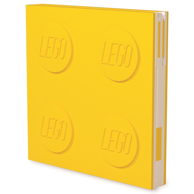 LEGO- deluxe Notizb. mit Gelstift gelb