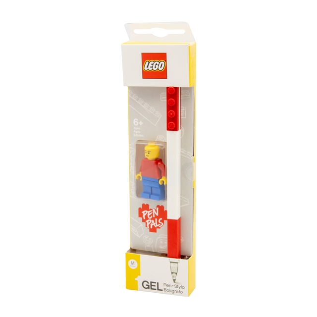 LEGO-Gelstift rot mit LEGO-Figur