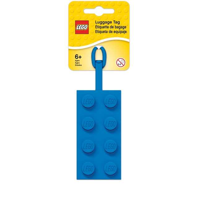 LEGO-Taschenanhänger blau 9,4 cm/Silikon
