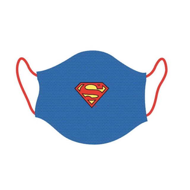 Stoff-Schutzmaske Superman f.Erwachsene