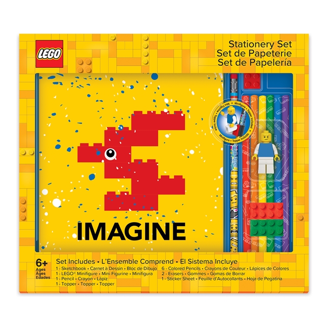 LEGO- Notizbuch mit Schreibwarenset/Figur