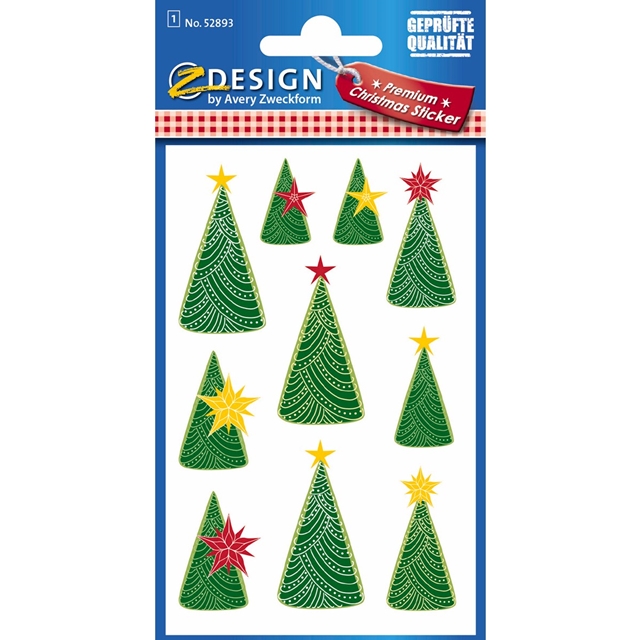 Weihnachtsbaum Metallic Stickers