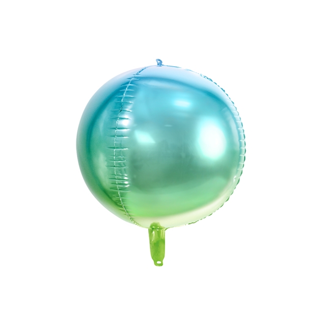 Folienballon Ombre Ball blau/grün