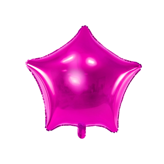 Folienballon Stern dunkelpink