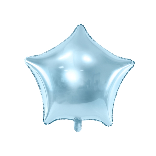 Folienballon Stern himmelblau