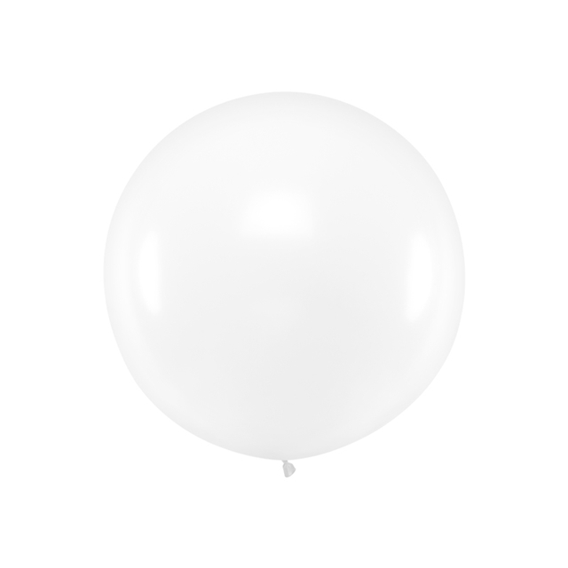 Ballon rund 1m clear/transparent