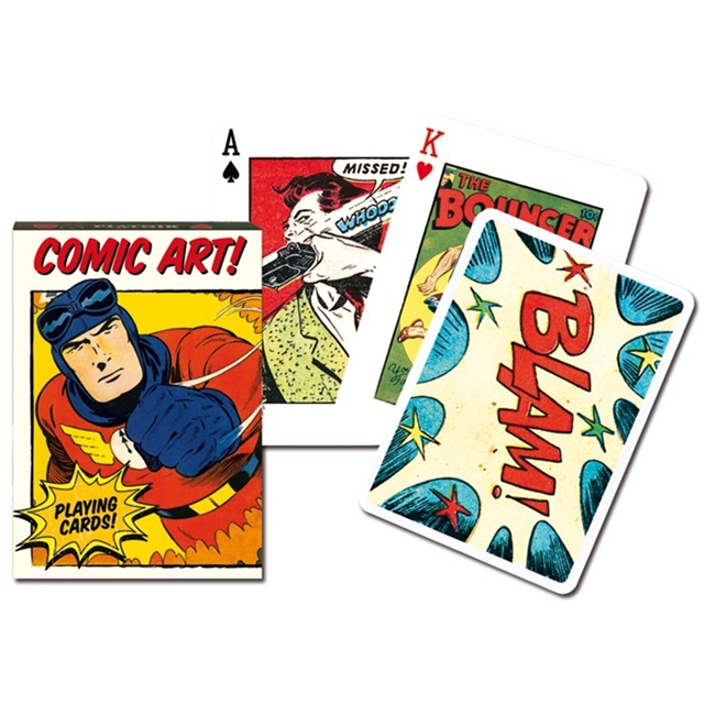 Vintage Comic Art Piatnik Spielkarten