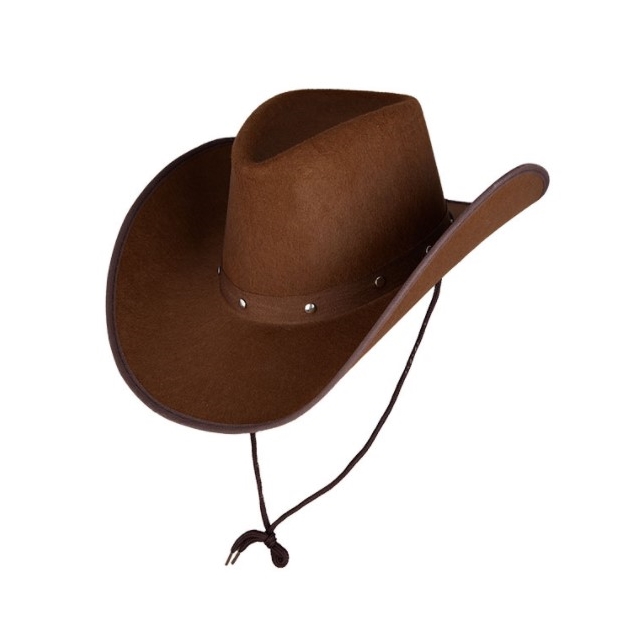 Texan Cowboy Hut braun