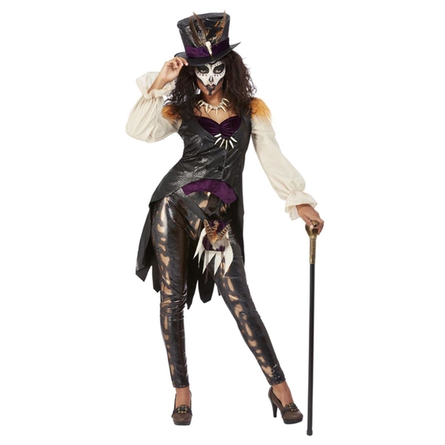 Voodoo-Hexendoktor Frau Kostüm