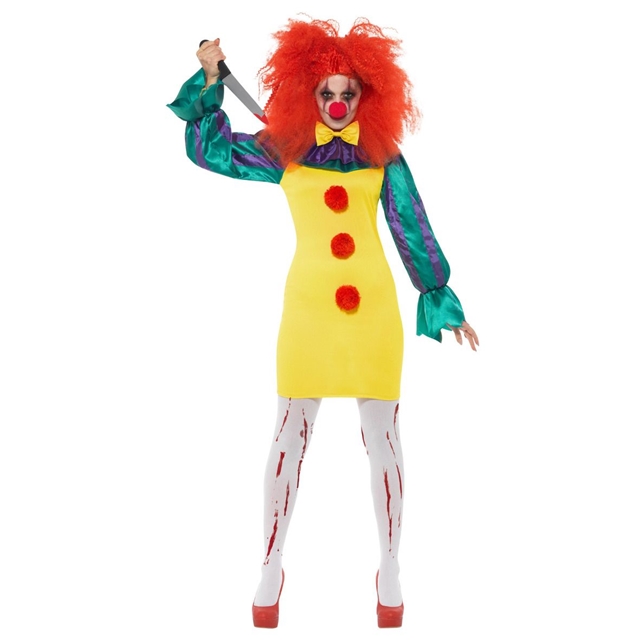 Classic Horror Clown Lady Kostüm
