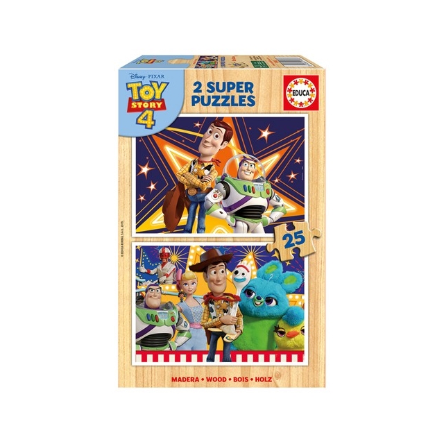 Holzpuzzle Disney Toy Story 4 2er Set