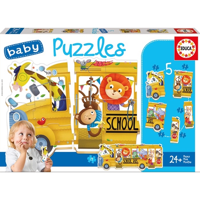 Baby Puzzles Animals Bus