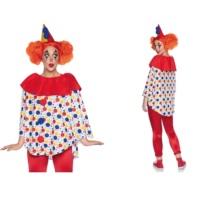 Clown Poncho und Hut