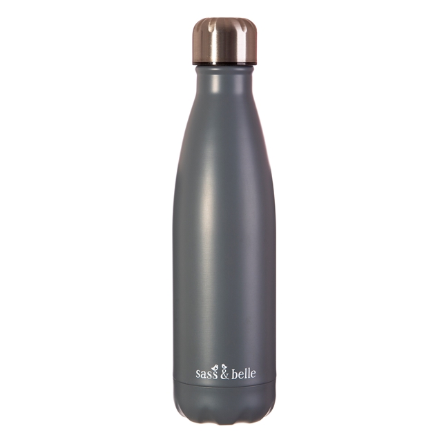 Grey Stainless Steel Wasserflasche