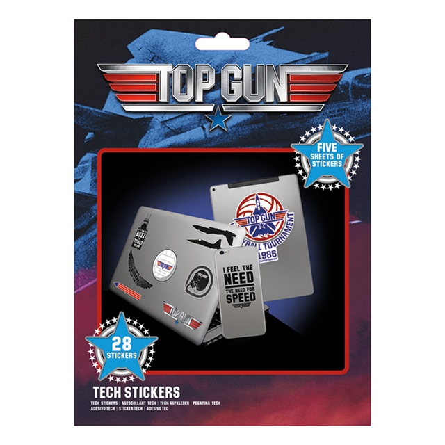 Top Gun  Tech-Sticker-Set / 28  Aufkleber
