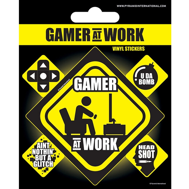 Gamer at Work Sticker Pack