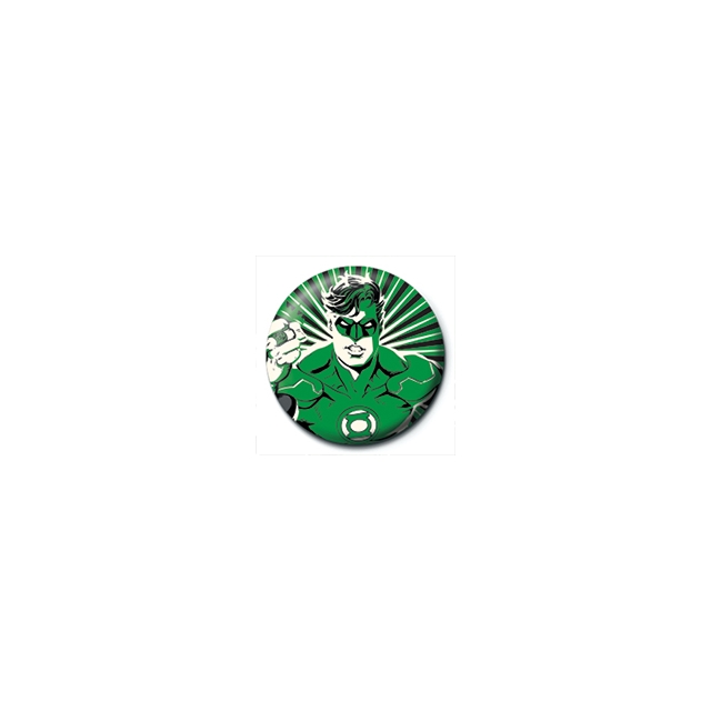 Green Lantern (Rays) Button 25 mm