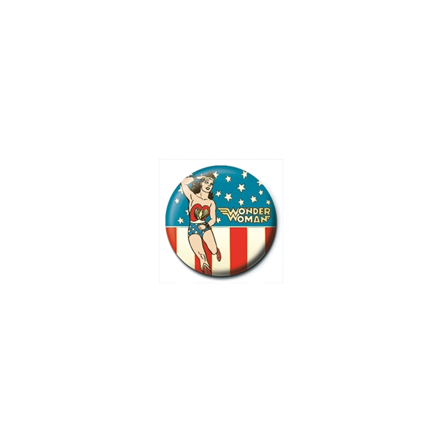 Wonder Woman (Stars and Stripes) Button 25 mm