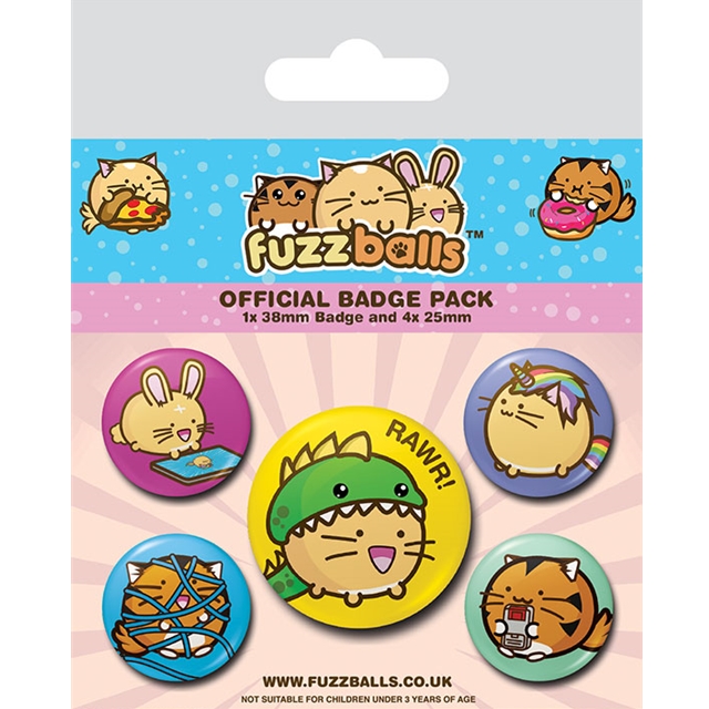 Fuzzballs (Playful) Badgepack